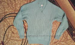 Свитер вязка с блестящей нитью