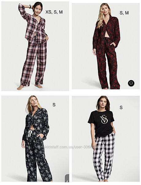 VICTORIAS SECRET виктория сикрет Flannel PJ Set пижама оригинал М, S, XS