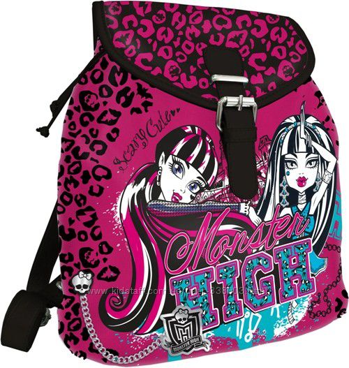 Рюкзак Monster High Pink для девочки. Официальный Mattel