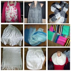 Красивые платки шарфы шали разные