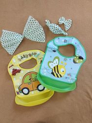 Слюнявчик, нагрудник для малышей, с карманом 