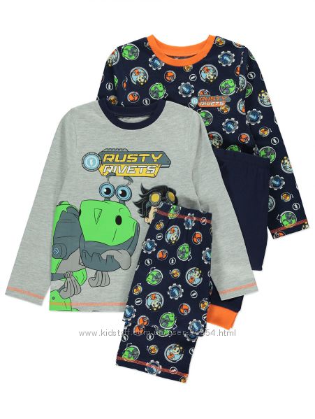 Трикотажная пижама, хлопок, Англия, от 2-ух до 10 лет