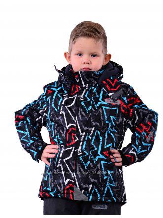Премиум качество зимняя термокуртка 98-158р Граффити PIDILIDI