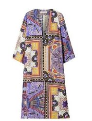 Розкішний шовковий кафтан, сукня, плаття Etro, віскоза, шовк італія. 