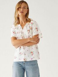 Невагома блузка marks & spencer, бавовна 