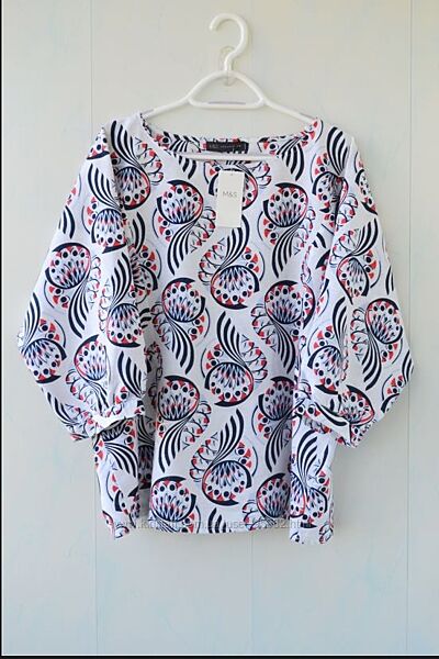 Лляна блуза marks & spencer льон бавовна 