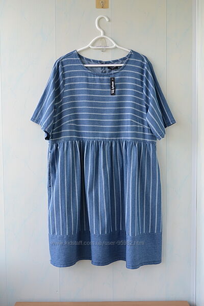 Літнє джинсове плаття в смужку simply be, бавовна