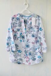 Легка лляна блуза classic від marks & spencer, льон, бавовна 
