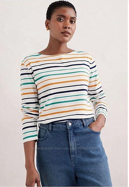 Жіночий лонгслів в смужку seasalt cornwall, бавовна