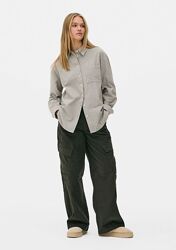 Базова сорочка в смужку оверсайз primark, бавовна