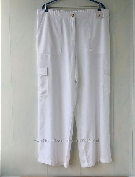 Широкі лляні штани tu, льон віскоза