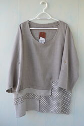 Лляна блуза в стилі бохо New Collection, Італія льон