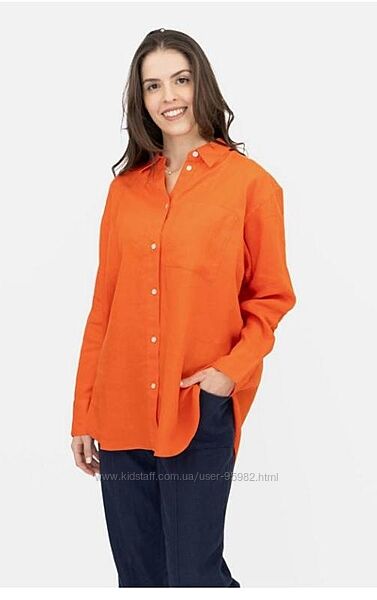 Базова сорочка оверсайз marks & spencer льон 