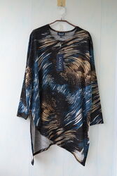 Подовжена туніка, блуза вільного крою saloos, бохо, великий розмір