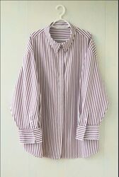 Сорочка в смужку оверсайз george, бавовна, батал 