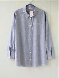 Сорочка в смужку оверсайз tu, бавовна, батал 