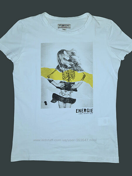 Молодёжная футболка с принтом Energie