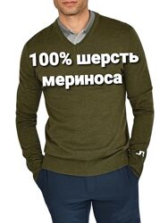 Тёплый мужской джемпер шерсть мериноса 