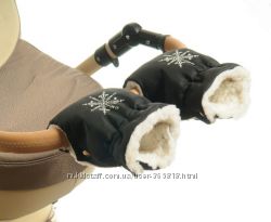 Муфта варежки перчатки на коляску на овчине Новые