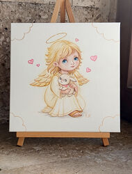  Картины в детскую с Ангелами