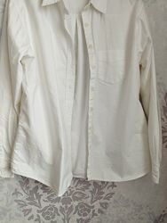 Біла сорочка котонова m&s