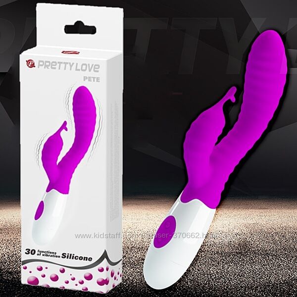 Вібратор з ребристим рельєфом Pretty Love HYMAN від Baile 30 режимів