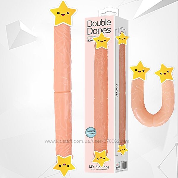 Двухсторонний фаллоимитатор Double Dong от Baile длина 36 см.