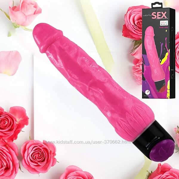 Вібратор реалістик мультишвидкісний SEX pink vibe від Baile
