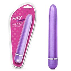 Красивий класичний вібратор з мерехтінням Sexy Things Slimline Vibe Blush