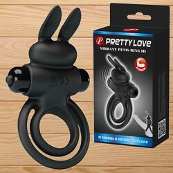 Двойное эрекционное виброкольцо Vibrant penis ring III от Baile