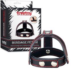 Шкіряний фіксатор на член і мошонку fetish t-style LoveToy