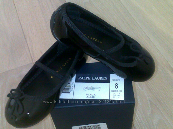 Туфли для девочки - Ralph Lauren, usa 8, кожа лак