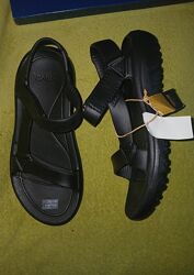 Босоножки кроксы TEVA пенка крослайт чёрные р.38,39