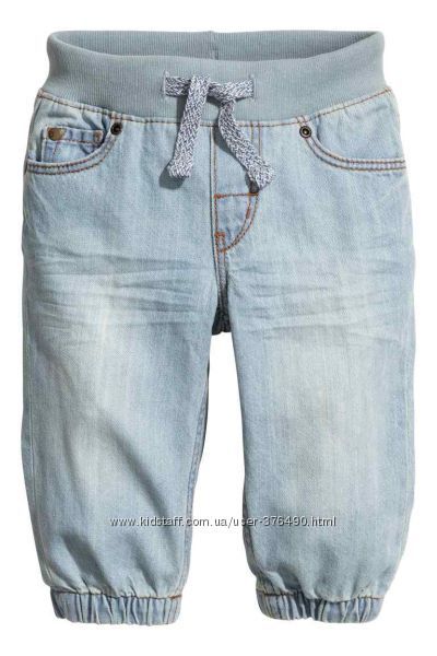 джинсы НМ на резинке