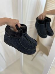 Женские бурки, теплые на молнии, серые