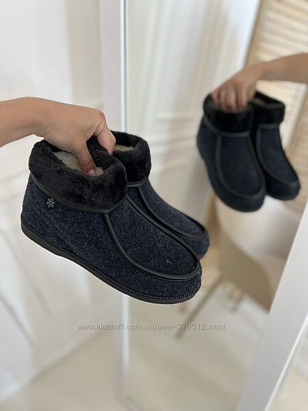 Женские бурки, теплые на молнии, серые