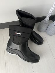 Резиновые сапоги женские, черные, утепленные, очень теплые 40 размер