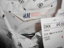 Блуза буз рукавов H&M на 8-9 лет