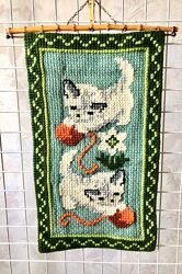 Вышитый гобелен  вышитая картина панно 52х 30 см