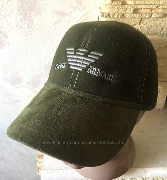 Фетровая бейсболка с замшевым козырьком 56-56 см