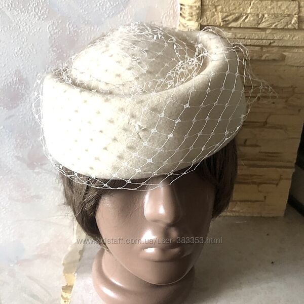 Фетровпяя шляпка-таблетка 57 см