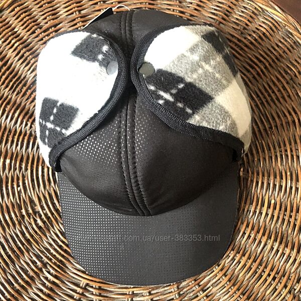 Зимняя бейсболка ушанка -авиатор на флисе -перфорация -57 см