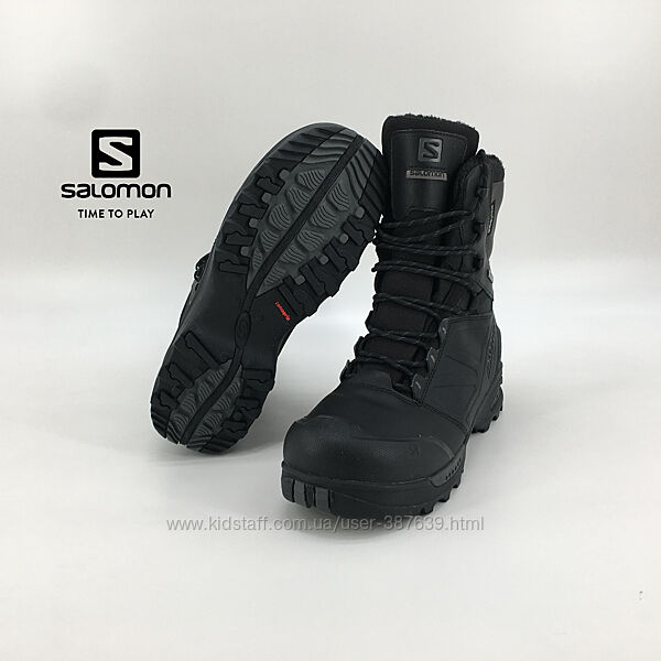 Мужские кожаные ботинки берцы Salomon toundra pro cswp 46 оригинал