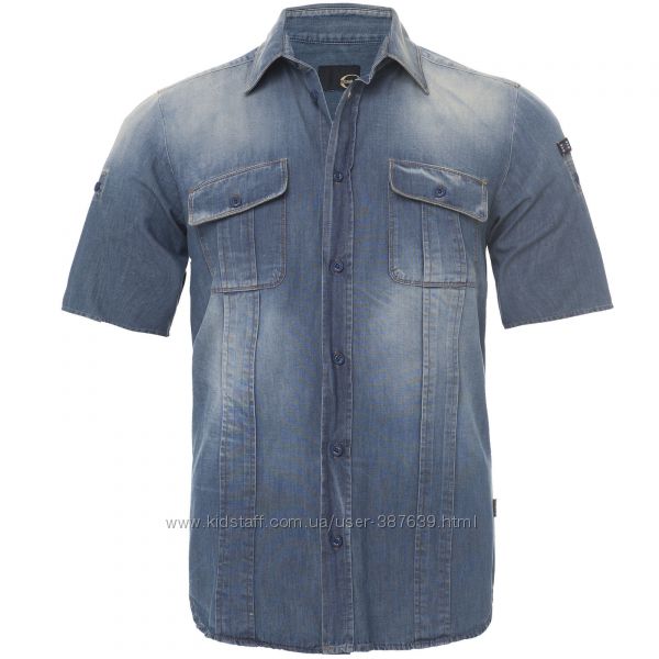  Мужская джинсовая рубашка Just Cavalli  L 50-52  Оригинал X270