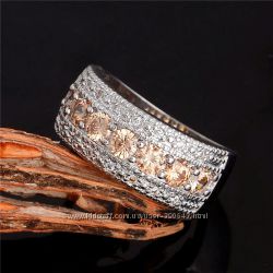 Шикарное серебренное кольцо 925 проба , размер 16 и 17.  