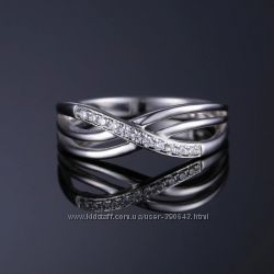 Милое нежное серебряное кольцо JewelryPalace Бесконечность.   