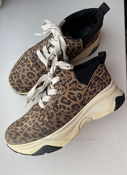 Жіночі кросівки b&со шкіра леопард р.39 25см-26см