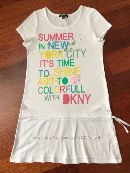 Платье-туника с заниженной талией DKNY 146-156
