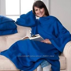 Плед с рукавами Snuggie Blanket Синий