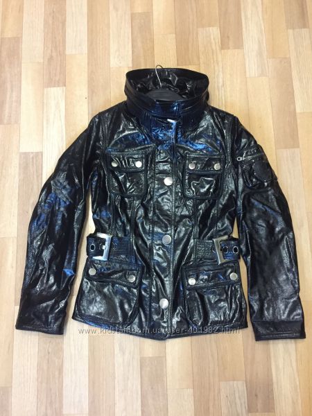 Куртка из натуральной лакированной кожи. р. 46